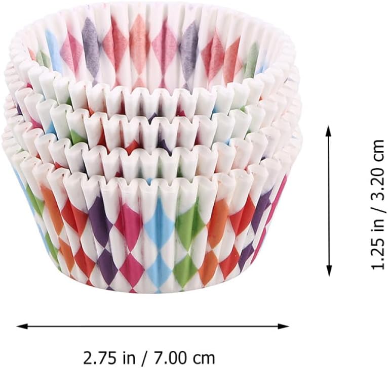 Colorful Disposable Muffin Cups 200 Pcs Food Grade Baking Liners Standard Size - Image 2